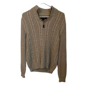 Tasso Elba 100% Cotton Beige Sweater Size S